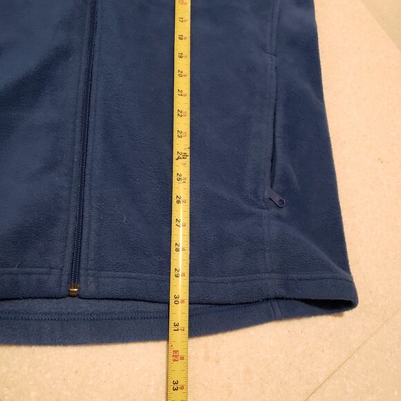 Columbia Mountain Fleece Vest Mens Large Tall Sleeveless Full Zip - Picture 8 of 9